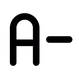Text Decrease